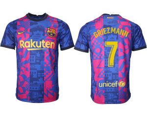 Drittes Trikot FC Barcelona Herren 2021/22 mit Griezmann 7 Individualdruck