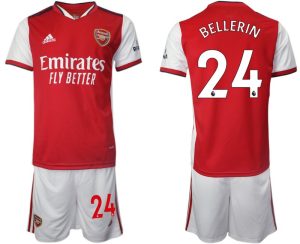 FC Arsenal Heimtrikot 2022 Bellerín 24# Herren rot Kurzarm + Kurze Hosen