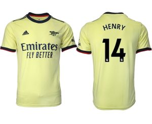 FC Arsenal London Auswärts Trikot 2022 Gelb mit Aufdruck Henry 14