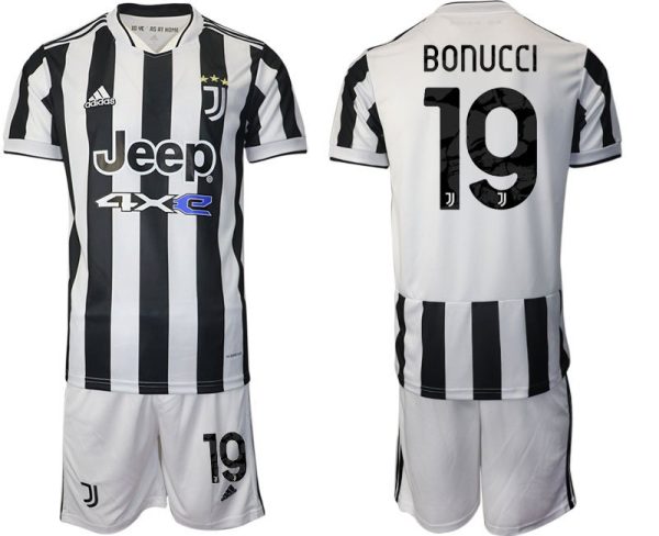 Günstige Fußballtrikots Juventus Turin Heimtrikot 2022 mit Aufdruck Bonucci 19-1