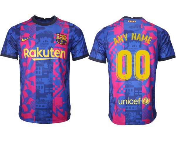 Herren Drittes Trikot FC Barcelona Third Stadium Shirt 2021/22 dunkelblau/gelb-1