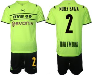 BVB Borussia Dortmund 2022 CUP Trikot Herren gelb/schwarz mit Aufdruck Morey Bauza 2