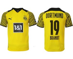 BVB Borussia Dortmund 2022 Heimtrikot gelb mit Aufdruck Brandt 19