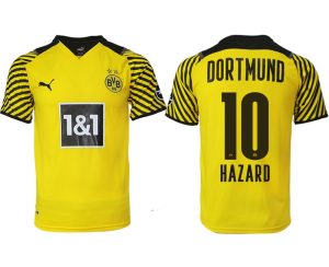 BVB Borussia Dortmund 2022 Heimtrikot gelb mit Aufdruck Hazard 10
