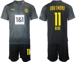 Fußballtrikot BVB Borussia Dortmund 2022 Auswärtstrikot Grau mit Aufdruck Reus 11