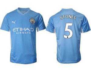 Herren Manchester City John Stones #5 Heim Heimtrikot 2022 Kurzarm