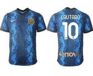Inter Milan Lautaro Martínez #10 Herren Heimtrikot 2022 Fußballtrikots Kurzarm