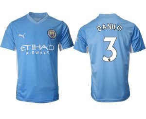 Manchester City Danilo Nummer 3 Heimtrikot 2022 Kurzarm