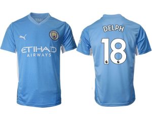 Manchester City Fabian Delph #18 Herren Heimtrikot 2022 Kurzarm