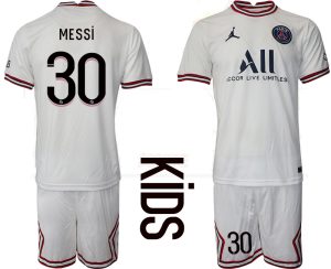 MESSI 30 Paris Saint-Germain 4th Trikot 2021/22 PSG Fußballtrikots Kinder