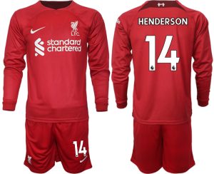 FC Liverpool 2022-23 Heimtrikot in rot Fußballtrikots Set HENDERSON 14