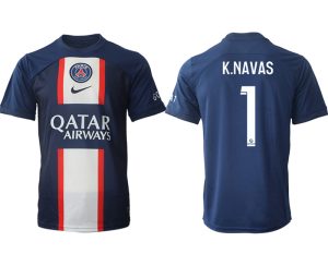 Paris Saint Germain PSG für die Saison 22-23 Herren Heimtrikot mit Aufdruck K.NAVAS 1