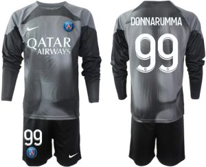 Kaufe Neue Fußballtrikots Paris Saint Germain PSG Goalkeeper schwarz Langarm DONNARUMMA 99