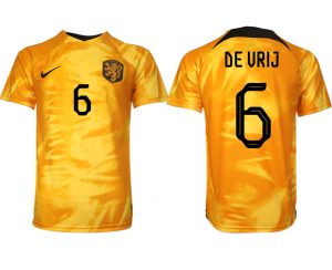 Niederlande Heimtrikot WM 2022 Orange Fußballtrikot Herren Sale DE VRIJ 6