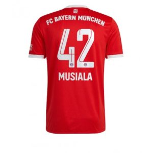 Herren Bayern Munich Heimtrikot 2022-23 Kurzarm Jamal Musiala 42