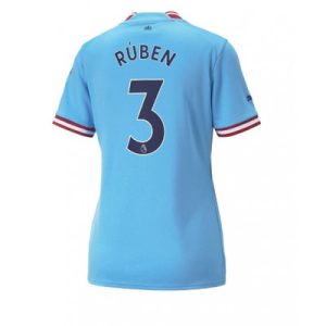 Neuen Damen Trikots Manchester City Heimtrikot 2022-23 Kurzarm Ruben Dias 3