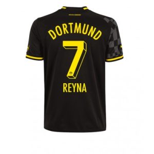 Borussia Dortmund BVB Auswärtstrikot 2022-23 Kurzarm Fußballtrikots für Herren Giovanni Reyna 7