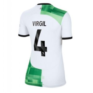 Frauen Fußballtrikot Bestellen Liverpool Auswärtstrikot 2023-24 Virgil van Dijk 4