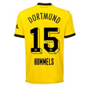 Günstige Borussia Dortmund 2023-24 Heimtrikot Kurzarm Mats Hummels 15