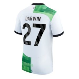 Neuen Herren Fußballtrikot Liverpool Auswärtstrikot 2023-24 Kurzarm Darwin Nunez 27