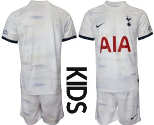 Neuen Kindertrikot Tottenham Hotspur 2023-24 Heimtrikot Kurzarm + Kurze Hosen