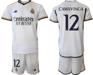 Günstige Fußball Trikotsatz Real Madrid 2023-24 Heimtrikot für Herren CAMAVINGA 12