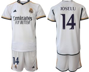 Günstige Fußball Trikotsatz Real Madrid 2023-24 Heimtrikot für Herren JOSELU 14