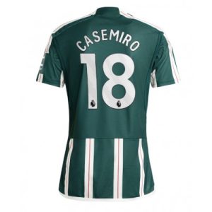 Herren Manchester United Auswärtstrikot 2023-24 Kurzarm mit Aufdruck Casemiro 18