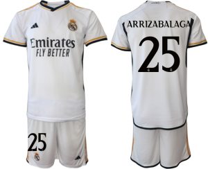 Herren Real Madrid 2023-24 Heimtrikot T-Shirt bestellen mit Aufdruck ARRIZABALAGA 25
