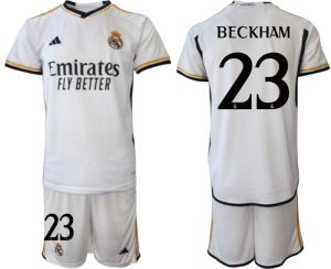 Herren Real Madrid 2023-24 Heimtrikot T-Shirt bestellen mit Aufdruck BECKHAM 23