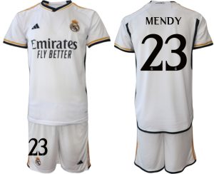 Herren Real Madrid 2023-24 Heimtrikot T-Shirt bestellen mit Aufdruck MENDY 23