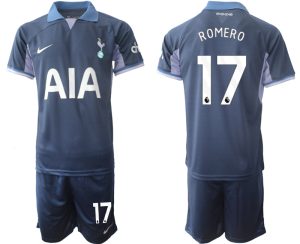 Günstige Fußballtrikots Herren Tottenham Hotspur Auswärtstrikot Cristian Romero 17