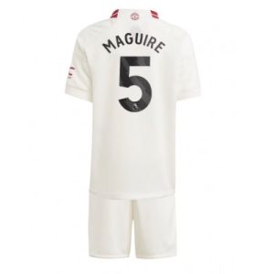Günstige Kinder Trikotsatz Manchester United 3rd trikot 2023-2024 Harry Maguire 5