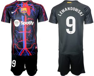 Patta x FC Barcelona 2023-2024 Fußballtrikots Herren Set Robert Lewandowski 9