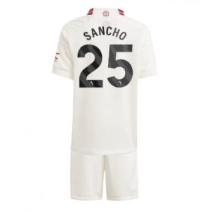 Fußballtrikot Kinder Günstig Manchester United 3rd trikot 2023-2024 Jadon Sancho 25